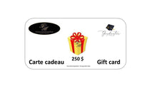 Load image into Gallery viewer, Carte cadeau 250 $ - Toges Grand Maître et TGM Graduation
