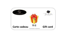 Load image into Gallery viewer, Carte cadeau 75 $ - Toges Grand Maître et TGM Graduation
