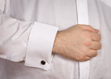 Load image into Gallery viewer, Poignet mousquetaire de la chemise d&#39;avocat à col cassé avec manches longues en coton
