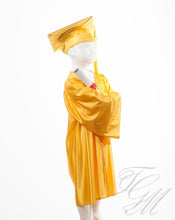 Charger l&#39;image dans la galerie, Ensemble souvenir de graduation pour enfant or brillant ou jaune - Toge de finissant de garderie
