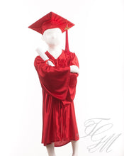Charger l&#39;image dans la galerie, Ensemble souvenir de graduation pour enfant rouge - Toge de finissant de garderie
