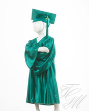 Load image into Gallery viewer, Ensemble souvenir de graduation pour enfant vert émeraude - Toge de finissant de garderie
