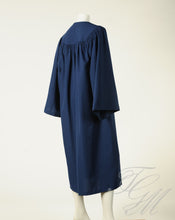 Load image into Gallery viewer, Toge de finissant bleu marine avec cannelure - TGM Graduation
