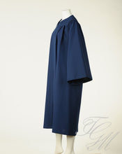 Charger l&#39;image dans la galerie, Toge de finissant bleu marine avec cannelure - TGM Graduation
