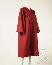 Charger l&#39;image dans la galerie, Toge de finissant rouge avec cannelure - TGM Graduation
